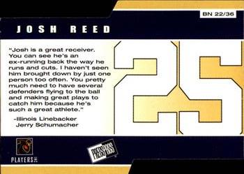 2002 Press Pass - Big Numbers #BN22 Josh Reed Back