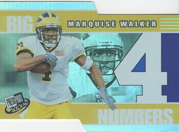 2002 Press Pass - Big Numbers #BN24 Marquise Walker Front