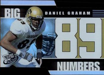 2002 Press Pass - Big Numbers #BN25 Daniel Graham Front