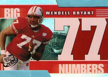 2002 Press Pass - Big Numbers #BN33 Wendell Bryant Front