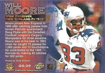 1996 Pacific Gridiron - Gems #GG-29 Will Moore Back