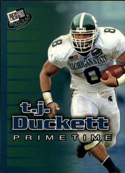 2002 Press Pass - Primetime #PT3 T.J. Duckett Front