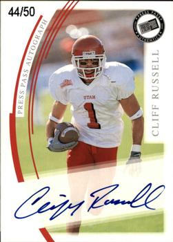 2002 Press Pass JE - Autographs Silver #NNO Cliff Russell Front