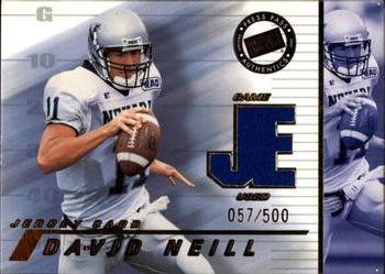 2002 Press Pass JE - Game Used Jerseys #JE/DN David Neill Front