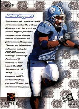 2002 Press Pass JE - Up Close #UC5 Julius Peppers Back
