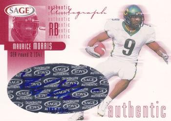 2002 SAGE - Autographs Red #A28 Maurice Morris Front