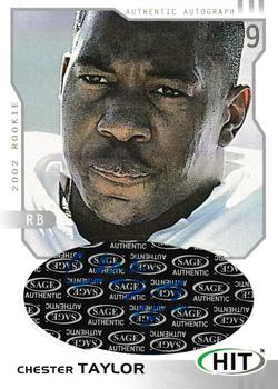 2002 SAGE HIT - Autographs Silver #H19 Chester Taylor Front