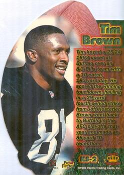 1996 Pacific Invincible - Kick-Starters #KS-2 Tim Brown Back