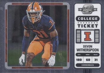 2023 Panini Chronicles Draft Picks - Contenders Optic #20 Devon Witherspoon Front