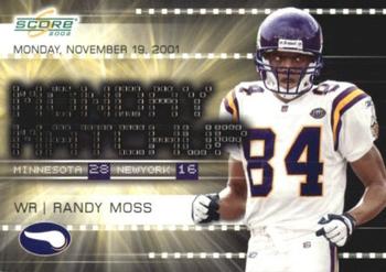 2002 Score - Monday Matchup #MM-10 Randy Moss Front