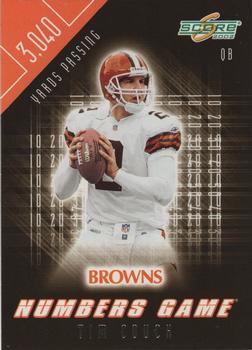 2002 Score - Numbers Game #NG-8 Tim Couch Front