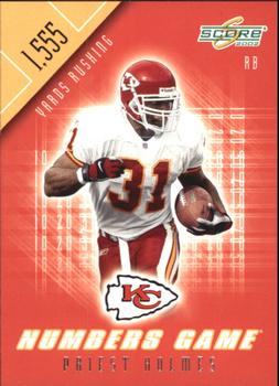 2002 Score - Numbers Game #NG-11 Priest Holmes Front