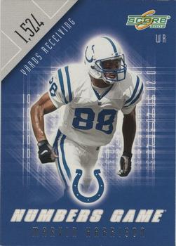 2002 Score - Numbers Game #NG-22 Marvin Harrison Front
