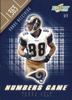 2002 Score - Numbers Game #NG-24 Torry Holt Front