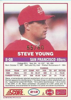 2002 Score - Originals Autographs #49 Steve Young Back