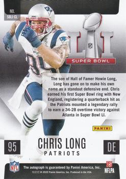 2022 Panini Select - Super Bowl Signatures #SBLI-CL Chris Long Back