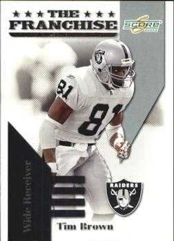 2002 Score - The Franchise #FR-22 Tim Brown Front