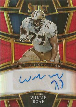 2022 Panini Select - Select Signatures Red Prizm #SSP-WIR Willie Roaf Front