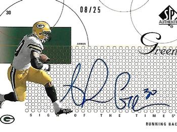 2002 SP Authentic - Sign of the Times Gold #ST-AG Ahman Green Front