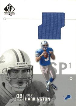 2002 SP Authentic - Authentic Threads Single (SP1) #AT1-JH Joey Harrington Front