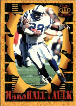 1996 Pacific Invincible - Smash-Mouth #SM73 Marshall Faulk Front