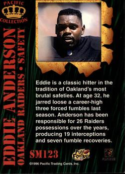 1996 Pacific Invincible - Smash-Mouth #SM123 Eddie Anderson Back
