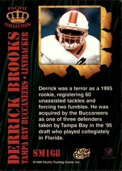 1996 Pacific Invincible - Smash-Mouth #SM168 Derrick Brooks Back