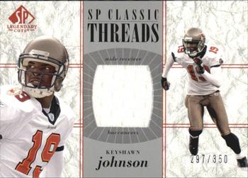 2002 SP Legendary Cuts - SP Classic Threads #CC-KJ Keyshawn Johnson Front
