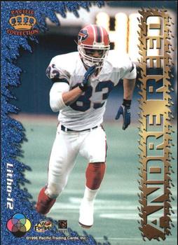 1996 Pacific Litho-Cel #Litho-12 Andre Reed Back