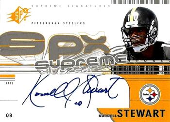 2002 SPx - Supreme Signatures #SS-KS Kordell Stewart Front