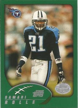 2002 Topps - Topps Collection #89 Samari Rolle Front