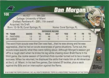 2002 Topps - Topps Collection #108 Dan Morgan Back