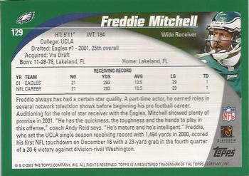2002 Topps - Topps Collection #129 Freddie Mitchell Back