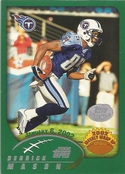 2002 Topps - Topps Collection #307 Derrick Mason Front