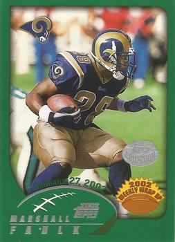 2002 Topps - Topps Collection #310 Marshall Faulk Front