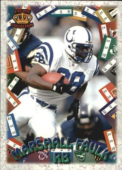 1996 Pacific Litho-Cel - Game Time #GT-15 Marshall Faulk Front