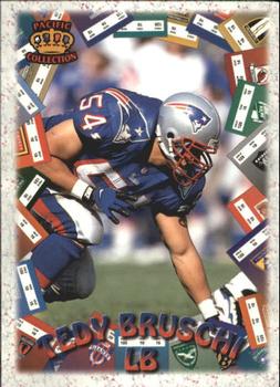 1996 Pacific Litho-Cel - Game Time #GT-49 Tedy Bruschi Front