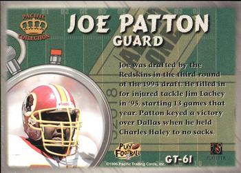 1996 Pacific Litho-Cel - Game Time #GT-61 Joe Patton Back