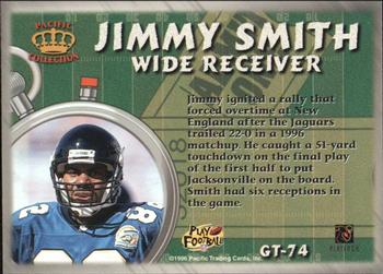 1996 Pacific Litho-Cel - Game Time #GT-74 Jimmy Smith Back