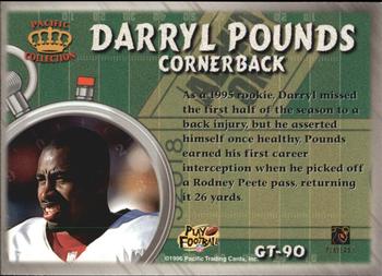 1996 Pacific Litho-Cel - Game Time #GT-90 Darryl Pounds Back