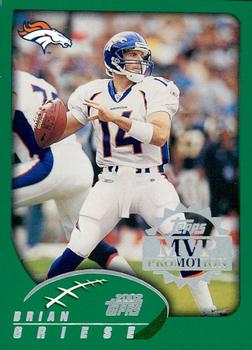 2002 Topps - MVP Promotion #NNO Brian Griese Front