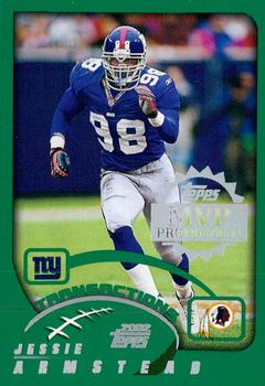 2002 Topps - MVP Promotion #NNO Jessie Armstead Front