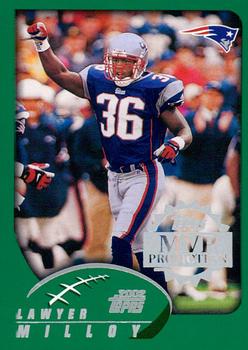 2002 Topps - MVP Promotion #NNO Lawyer Milloy Front