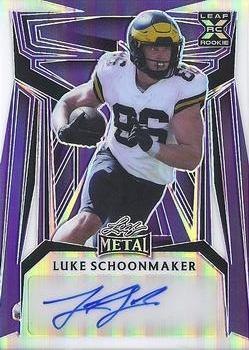 2023 Leaf Metal Draft - Prismatic Purple #BA-LS1 Luke Schoonmaker Front
