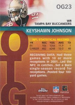 2002 Topps - Own the Game #OG23 Keyshawn Johnson Back