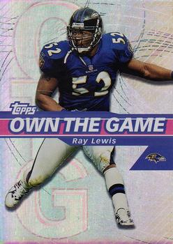 2002 Topps - Own the Game #OG27 Ray Lewis Front