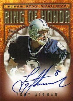 2002 Topps - Ring of Honor Autographs #RH-TA Troy Aikman Front