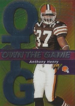 2002 Topps Chrome - Own the Game #OG30 Anthony Henry Front