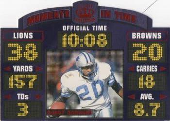 1996 Pacific Litho-Cel - Moments in Time #MT-9 Barry Sanders Front