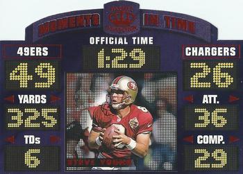1996 Pacific Litho-Cel - Moments in Time #MT-19 Steve Young Front
